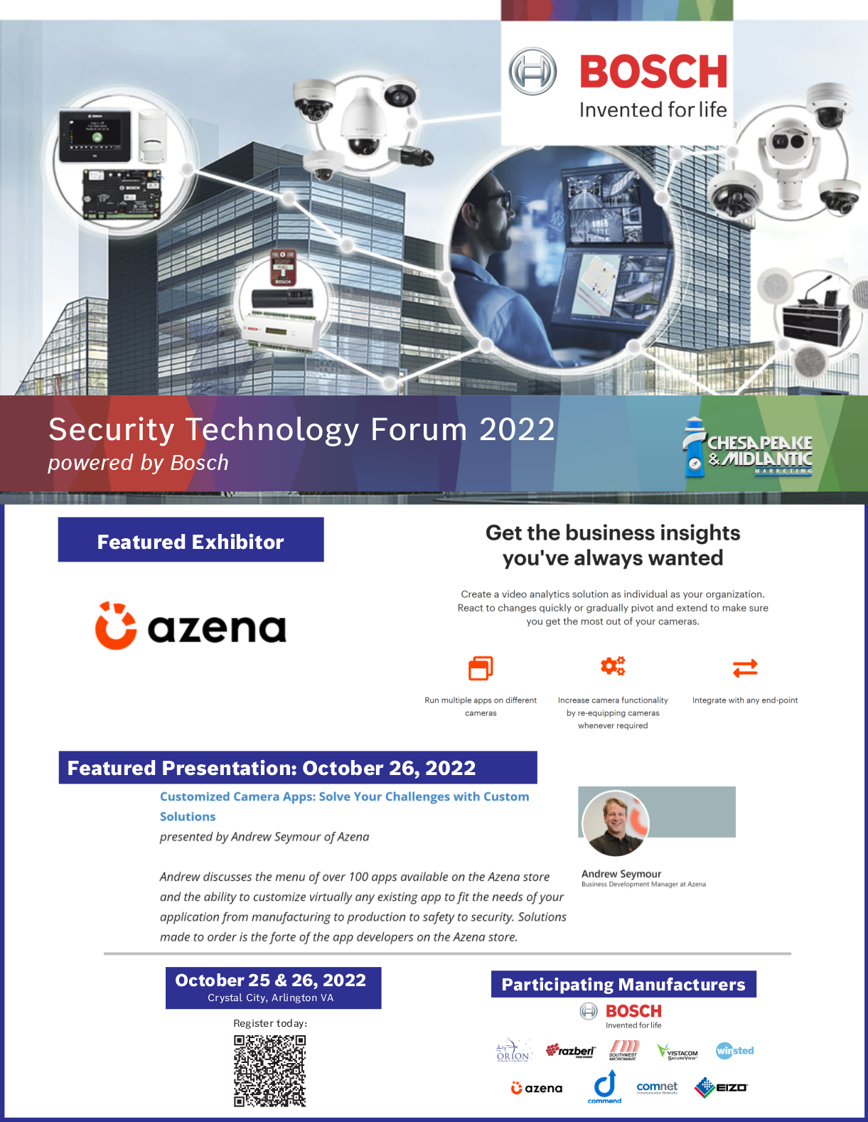 Security Technology Forum 2022 powered by Bosch REGISTER TODAY